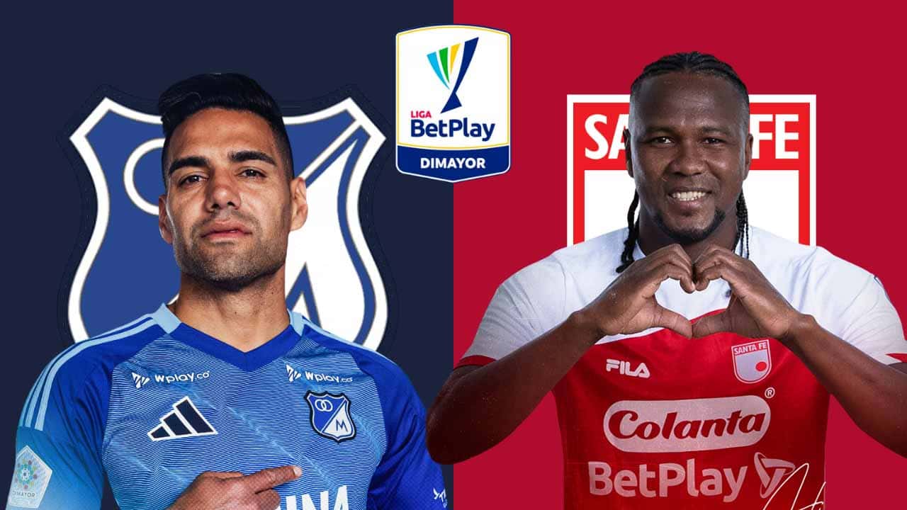 Millonarios vs Santa Fe DONDE VER EN VIV⚽️ - Liga Betplay Dimayor 2025