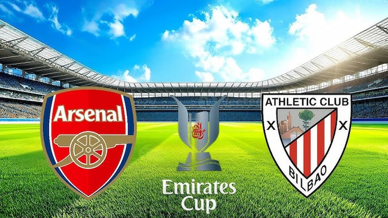 Arsenal vs Athletic Club DONDE VER EN VIV⚽️ - Emirates Cup 2025