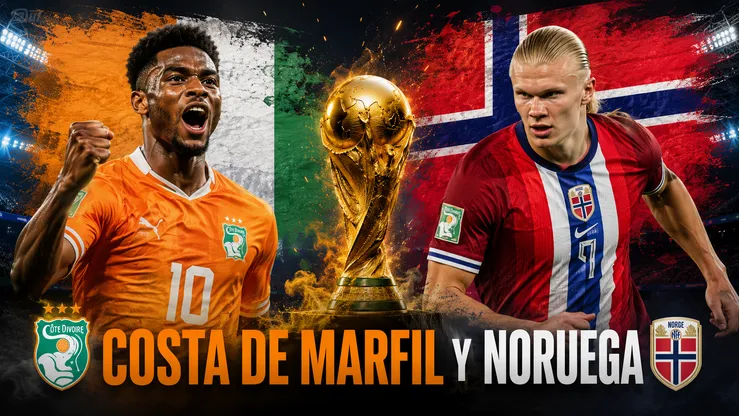 Costa de Marfil vs Noruega DONDE VER EN VIV⚽️ ONLINE - Mundial 2026